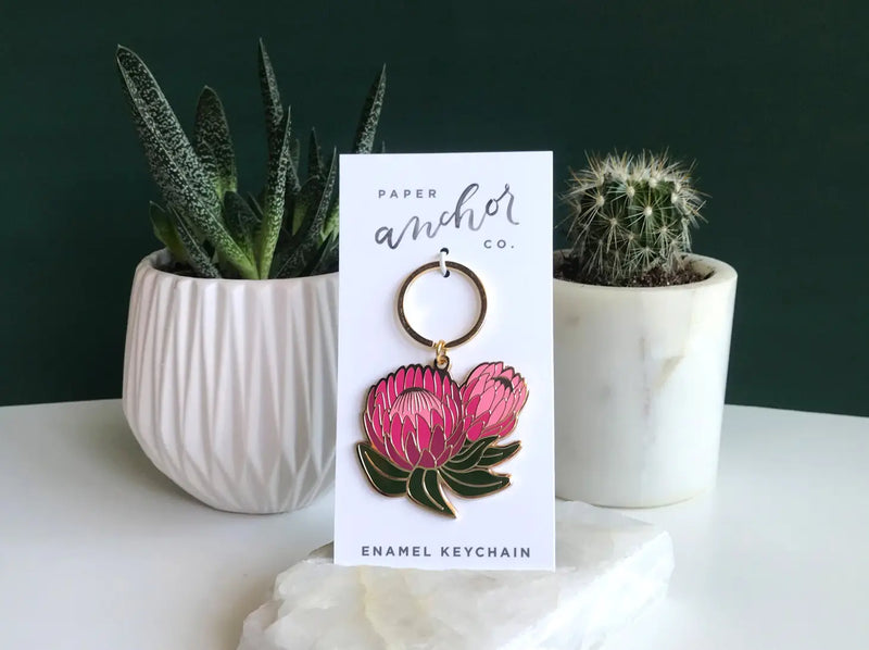 4 Styles of Flower Keychain