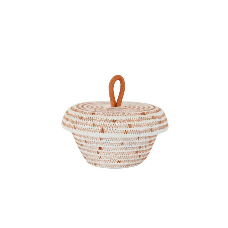 Petite Lidded Basket - Afri-Scandi