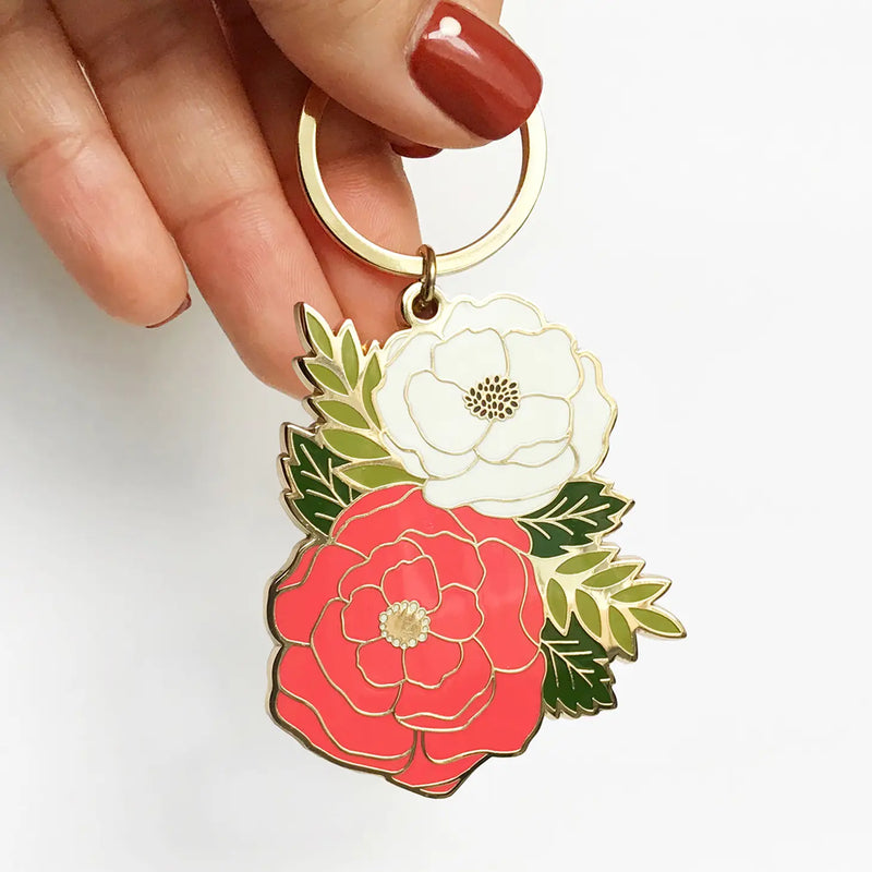 4 Styles of Flower Keychain