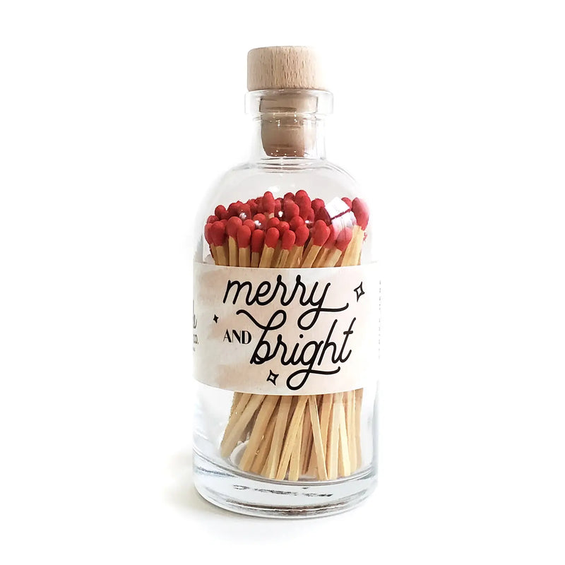 Christmas Merry & Bright Red Vintage Apothecary