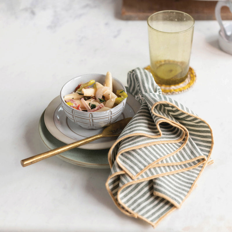 Debossed Stoneware Bowl