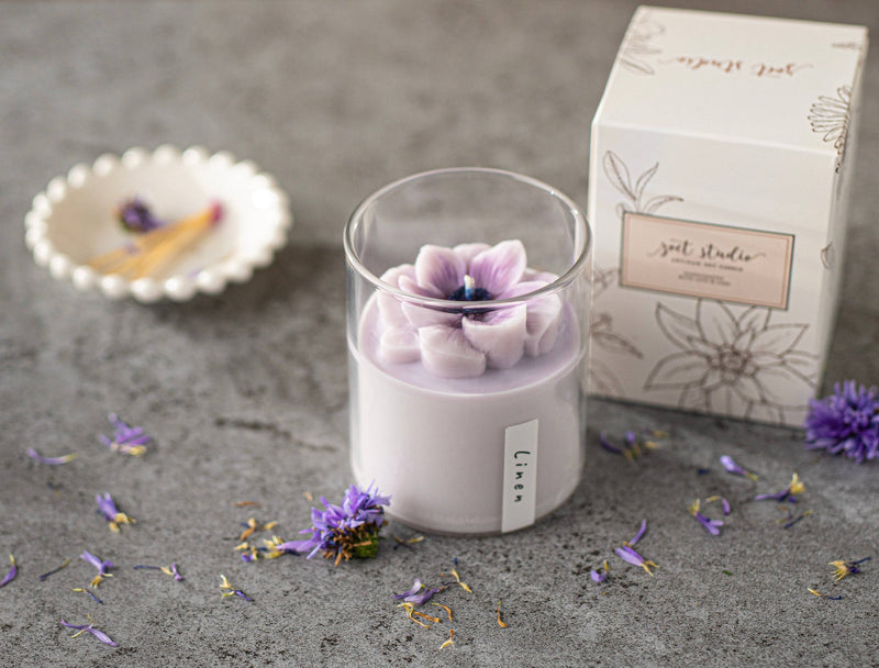 Anemone Floral Soy Candles - 8 oz